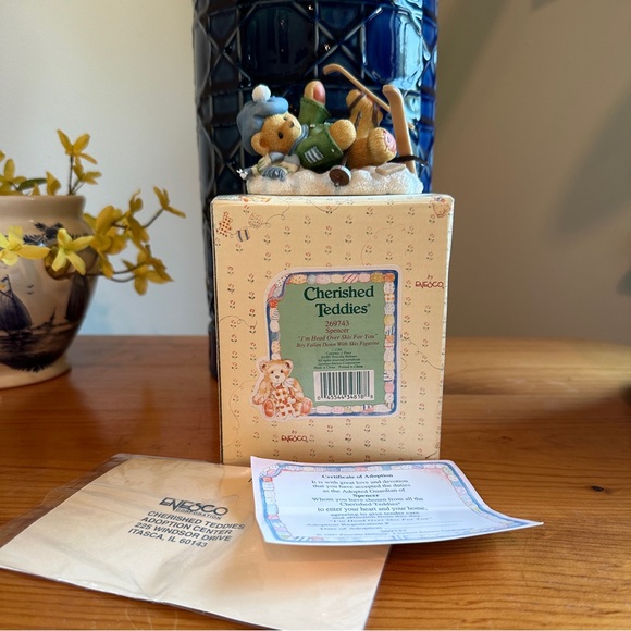 Cherished Teddies Spencer Snow Skiing Figurine - Picture 2 of 7